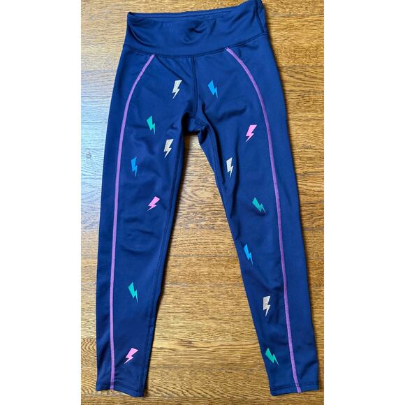 Gap Girls' Lightning Bolt Athletic Leggings Size 8 - Picture 1 of 6